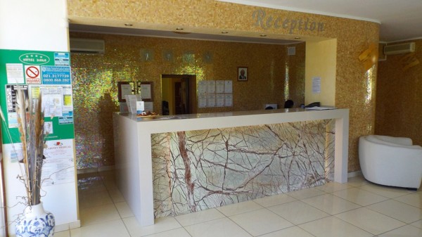 The hotel's reception