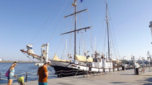 Old ship in the nearby city, Mangalia