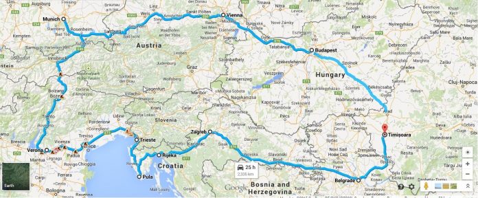 map around europe