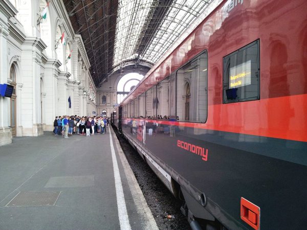 The train that took us from Budapest to Vienna
