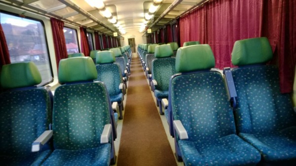 This is how a 2nd class carriage usually looks like