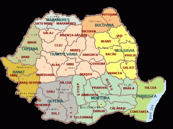 transylvania map