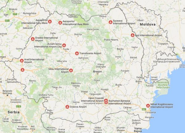 These Are The International Airports In Romania With Map Romania