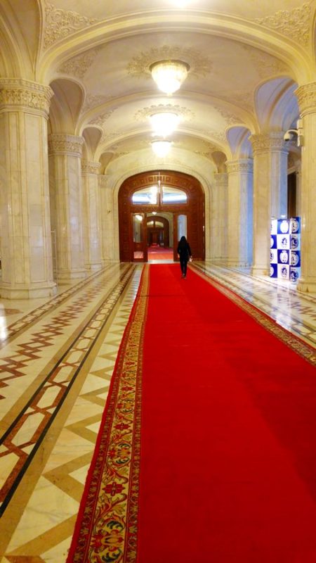 Palace of Parliament hallway