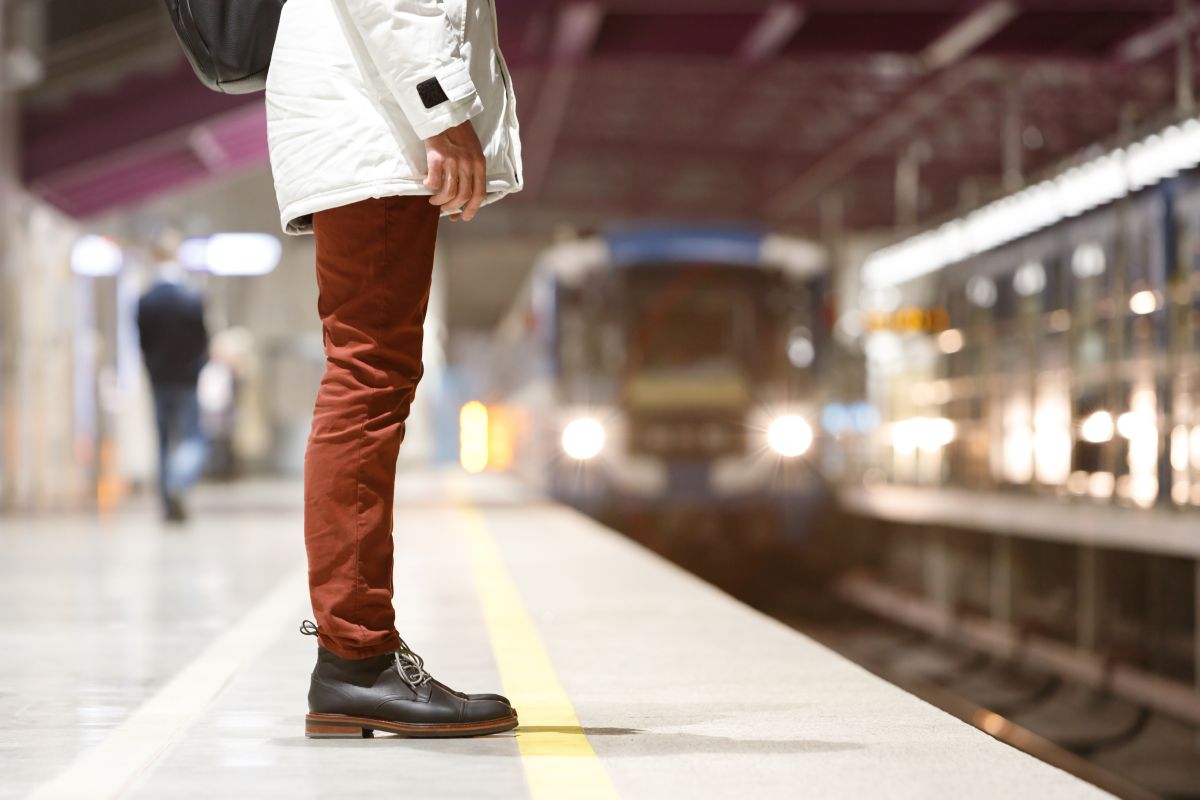 Man Waiting for Metro