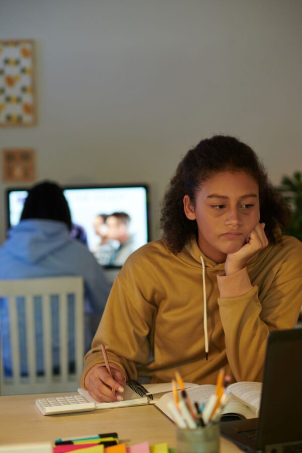 students sharing a room