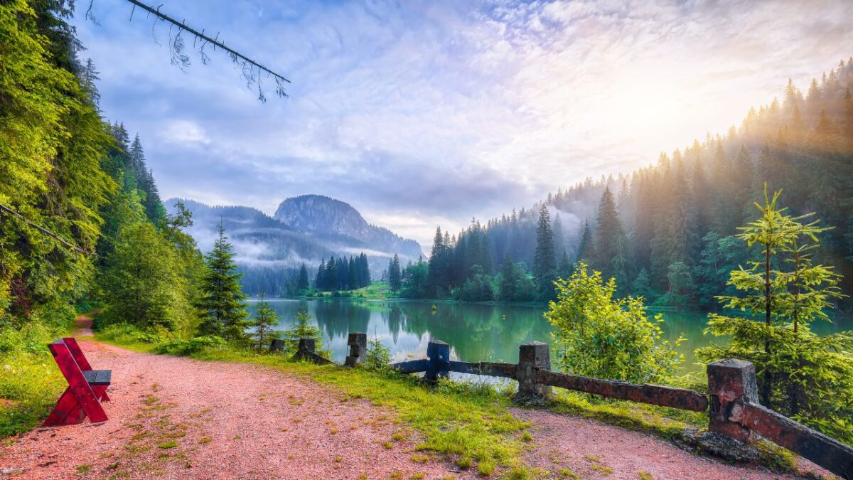 red lake Romania amazing view