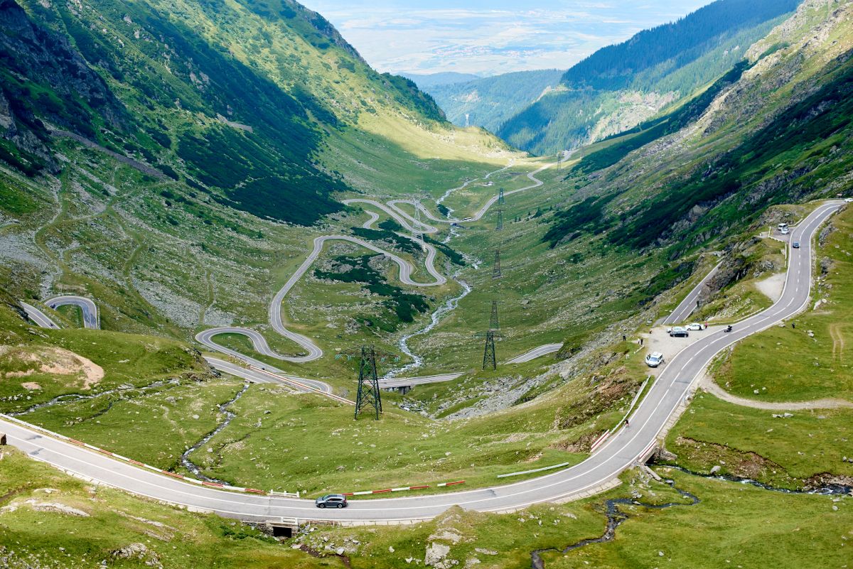 transfagarasan road in Romania