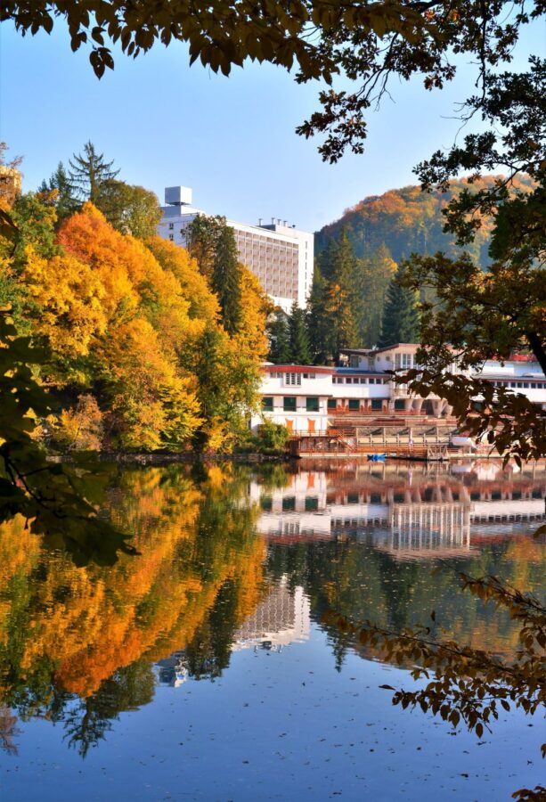 beautiful lake usru romania