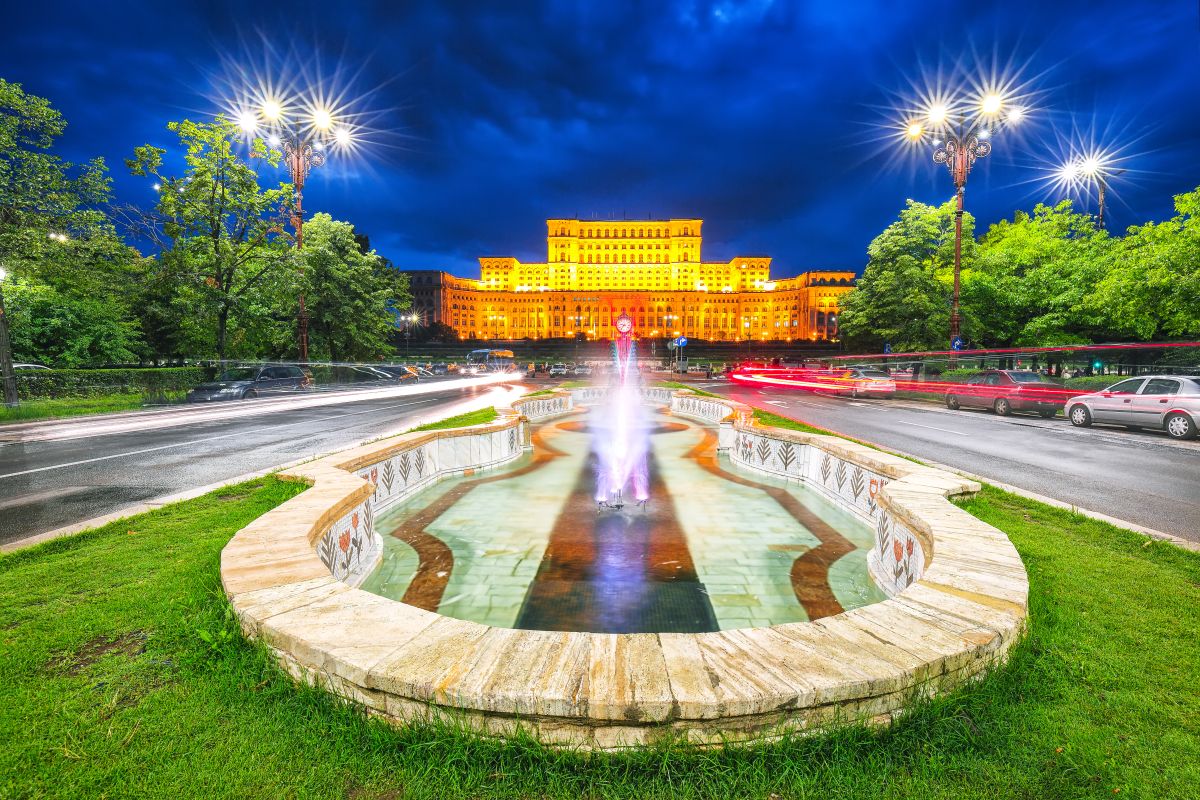 Bucharest view of the House of the Parliament