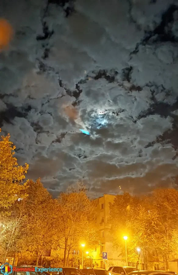 Drobeta on a cloudy night