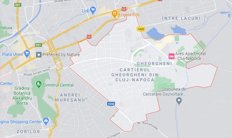 Cheorgheni, Cluj Napoca Map