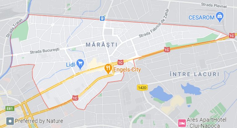 Marasti neighborhood map