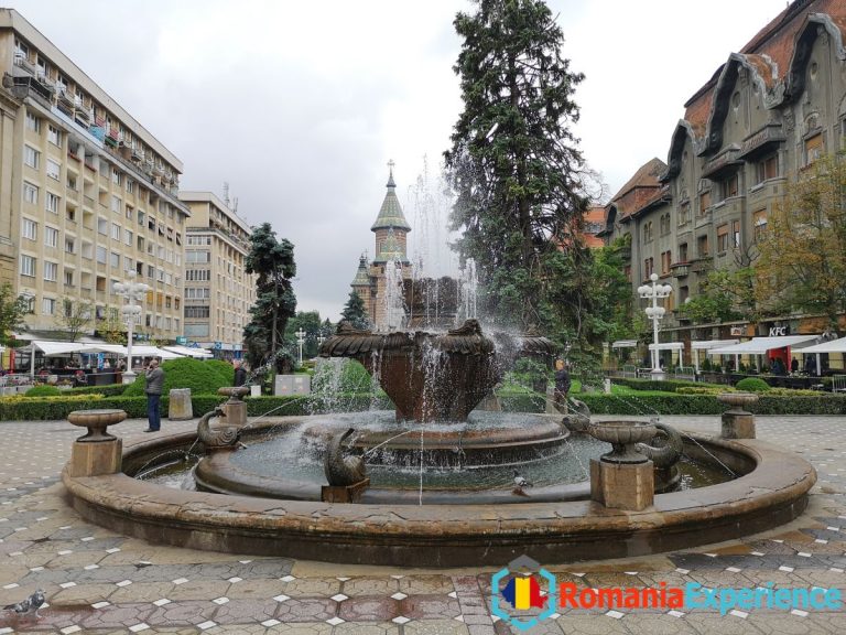 fish fountain timisoara