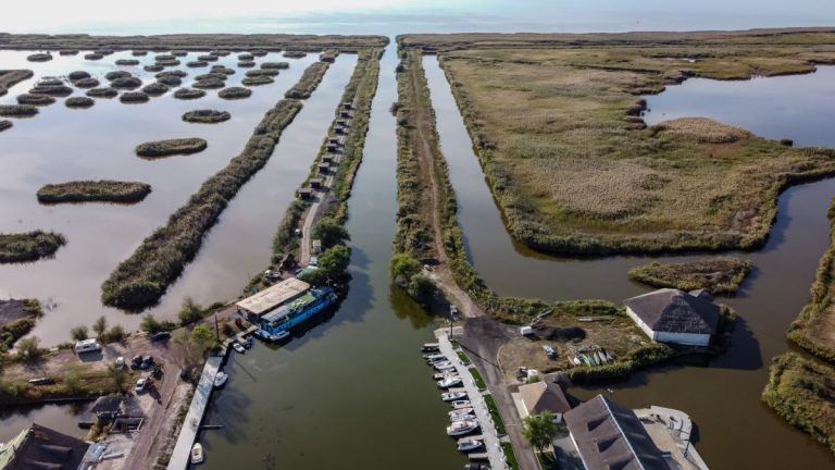 danube delta aerial view