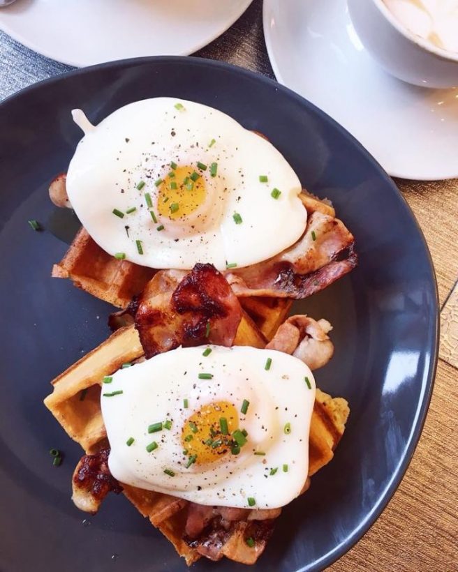 bacon maple syrup eggs