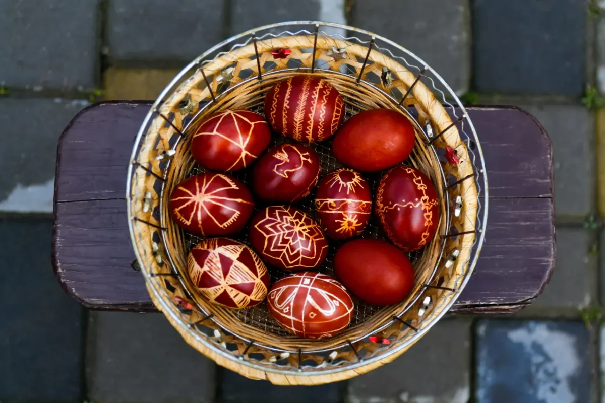 Romanian painted Easter eggs