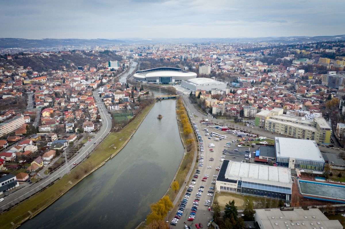 cluj napoca aerial view