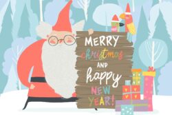 merry Christmas and a happy new year in Romanian