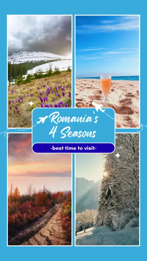 Best Time to Visit Romania Pinterest Pin