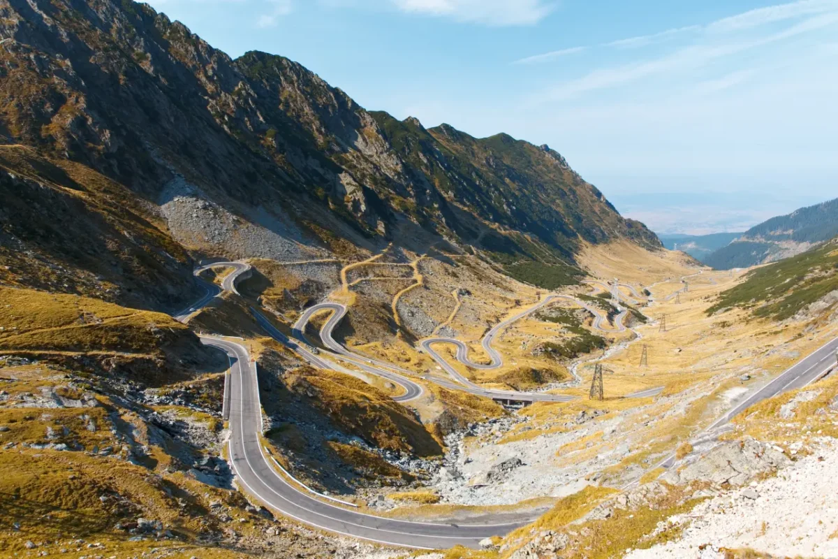 transfagarasan road in Romania