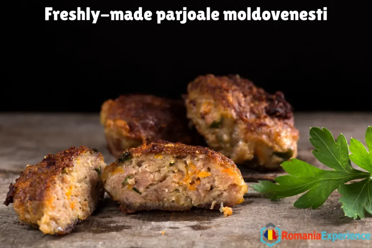 Freshly-made parjoale moldovenesti