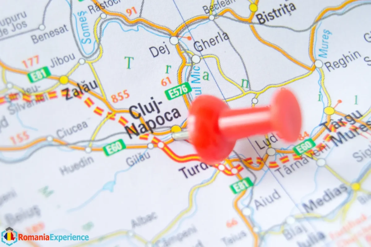 Cluj Napoca on the map