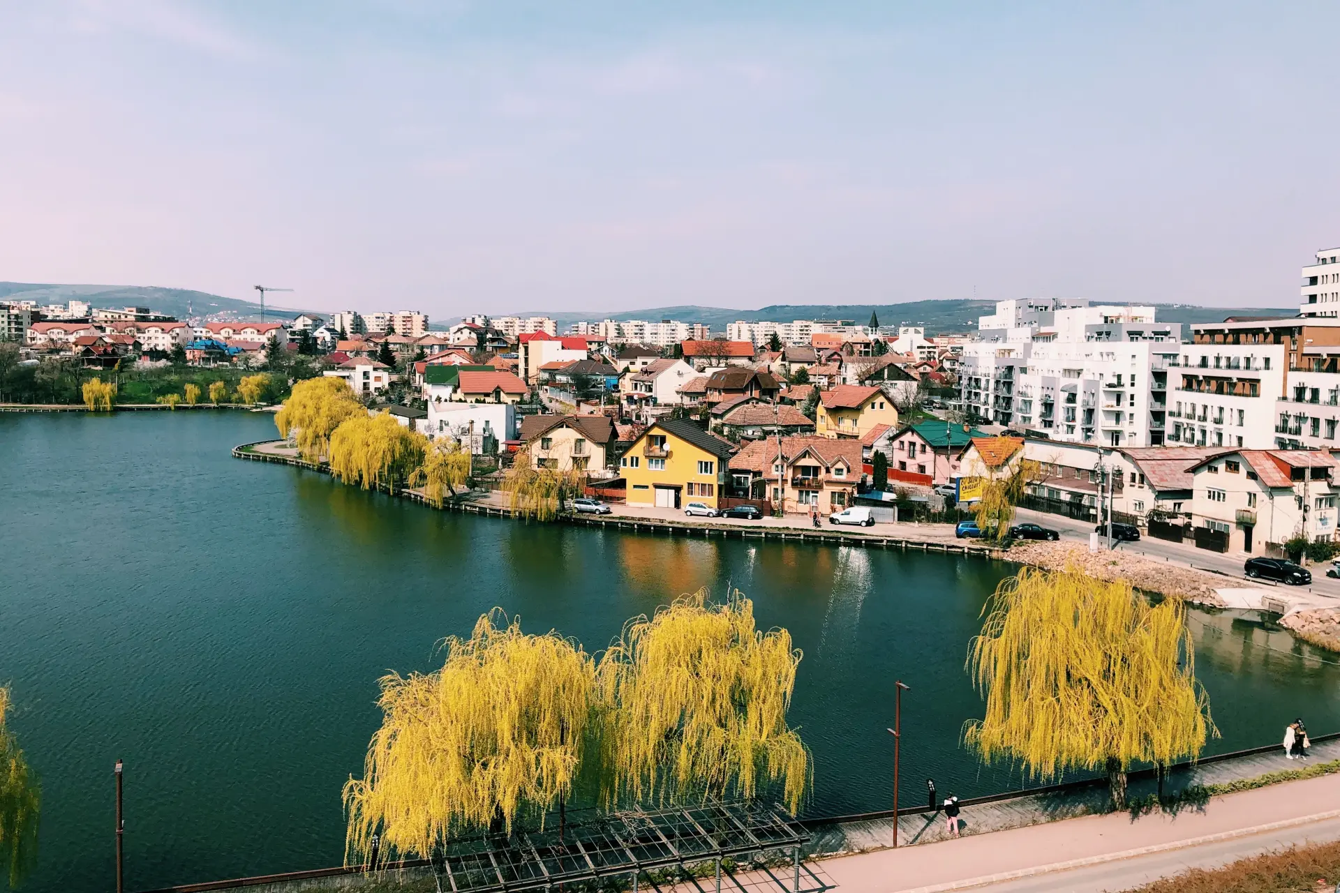 view over modern Cluj Napoca