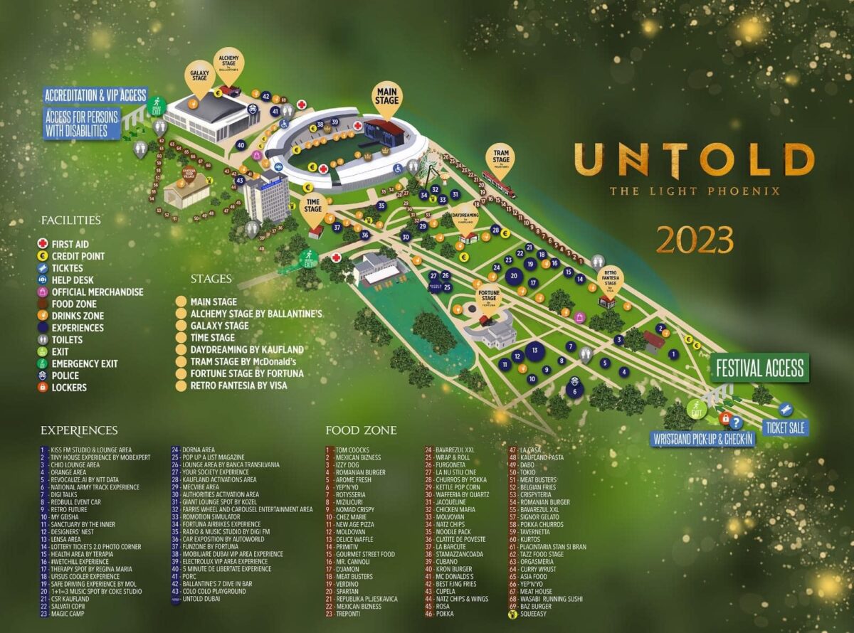 Untold 2023 Festival Map