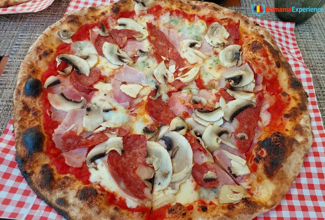 large pizza I ate in Romania
