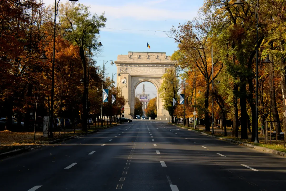 the arch of triumph in Bucharest