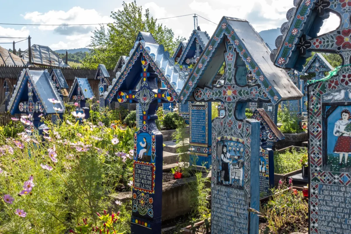 the merry cemetery in Sapanta