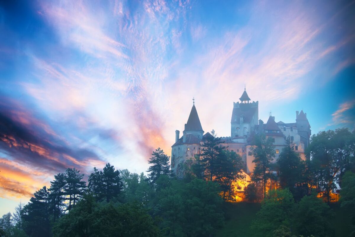 beautiful view of Bran Castle