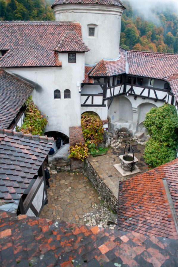 inner yard of Bran Castle