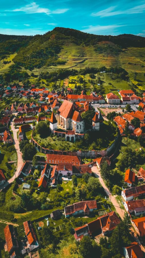 medieval Biertan Church in Transylvania