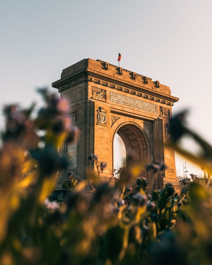 the Arch of Triumph in Bucharest