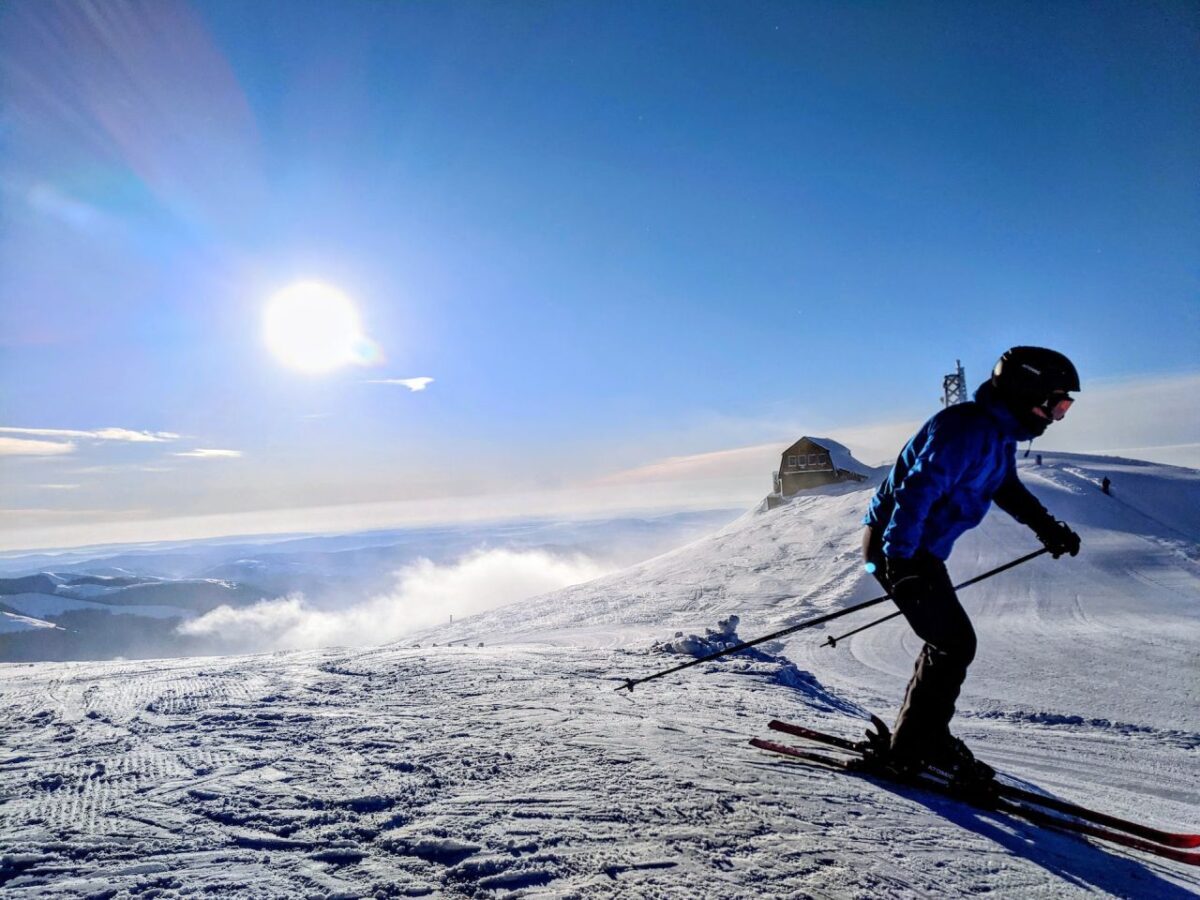 skiing in Sinaia