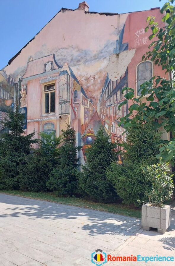 Beautiful Graffiti in Craiova Old Town Area