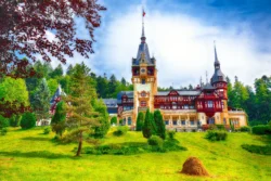 late summer view over Peles Castle