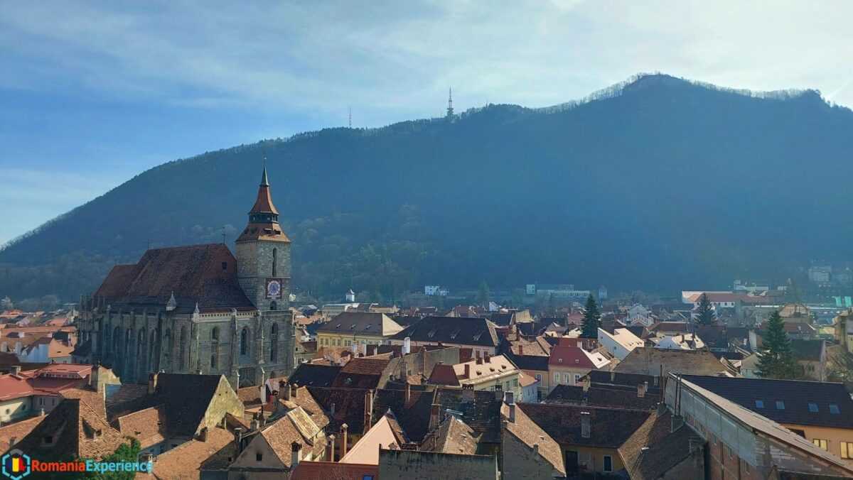 Black Church and view of Tampa Hill in Brasov