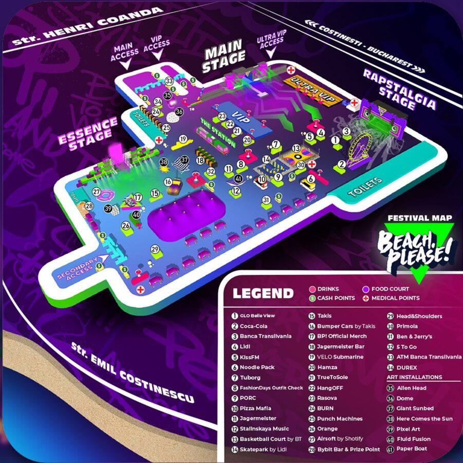 beach please festival map
