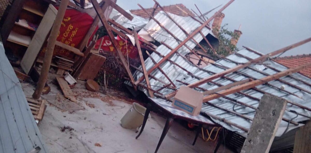 storm damage at our village house