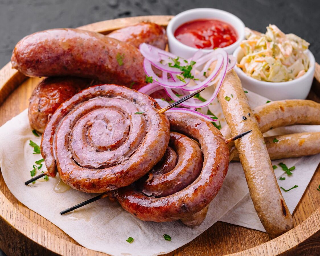 Romanian sausages platter