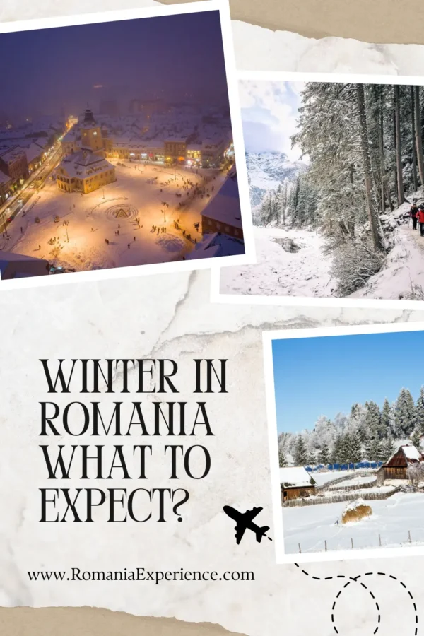 Winter in Romania Pinterest Pin