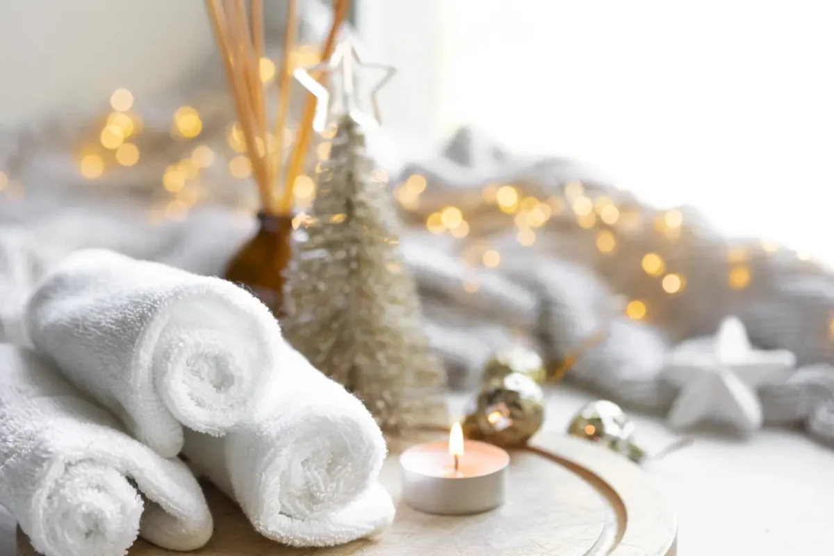 relaxation at the winter spa