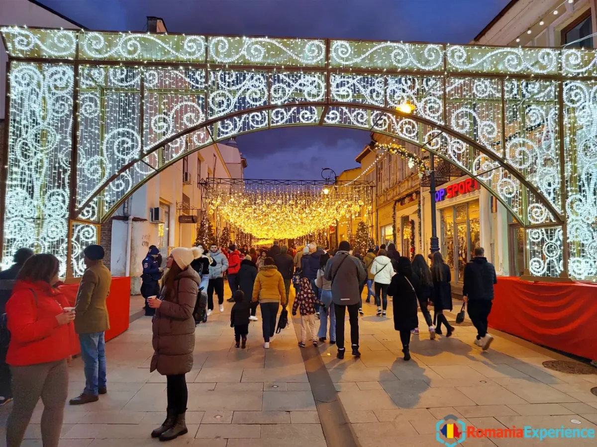 Christmas lights on the streets