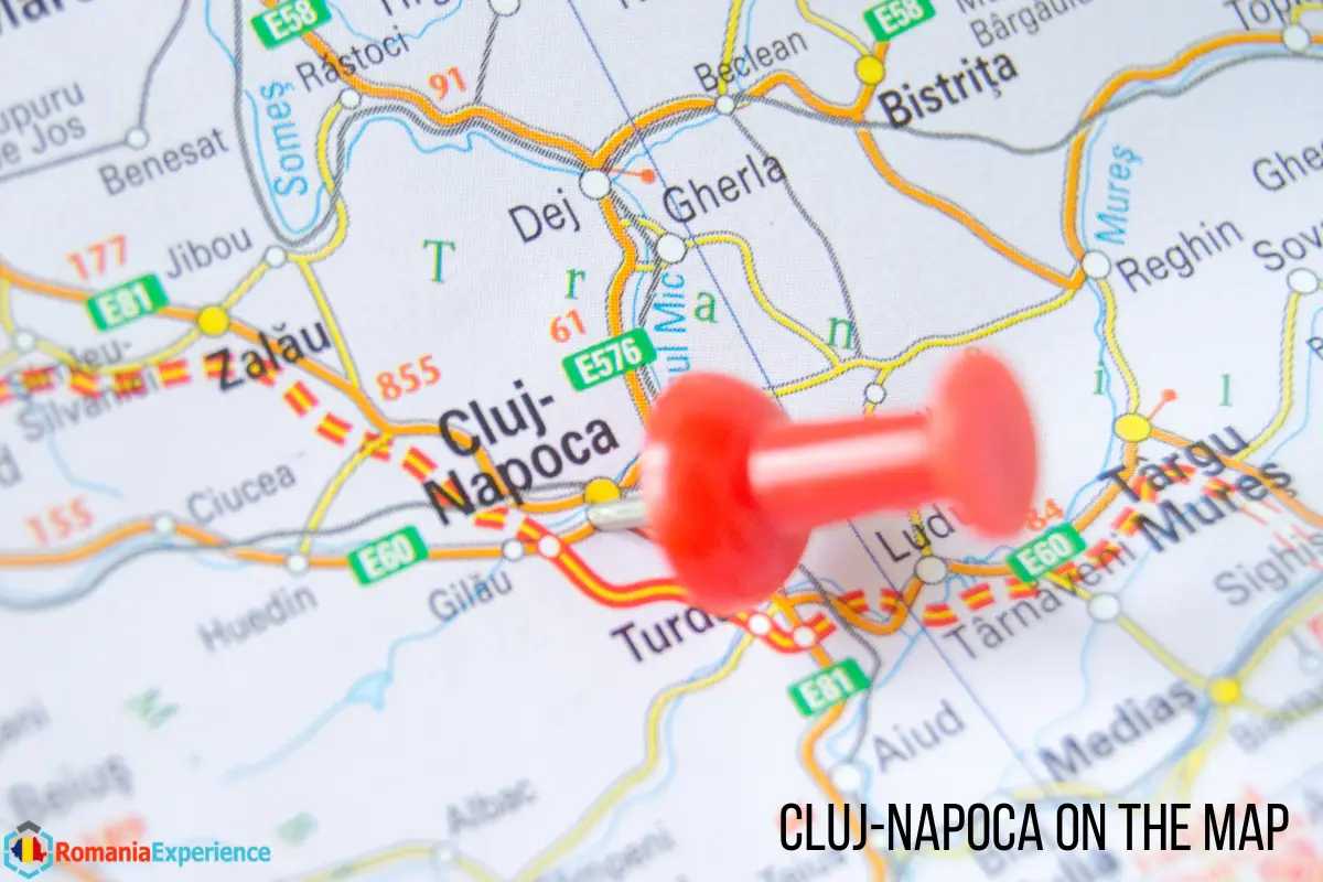 Cluj-Napoca on the map