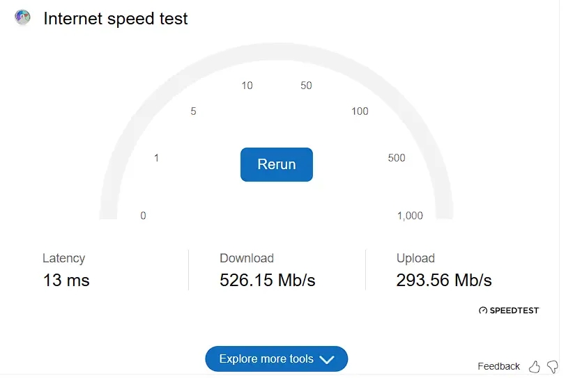 orange internet speed test