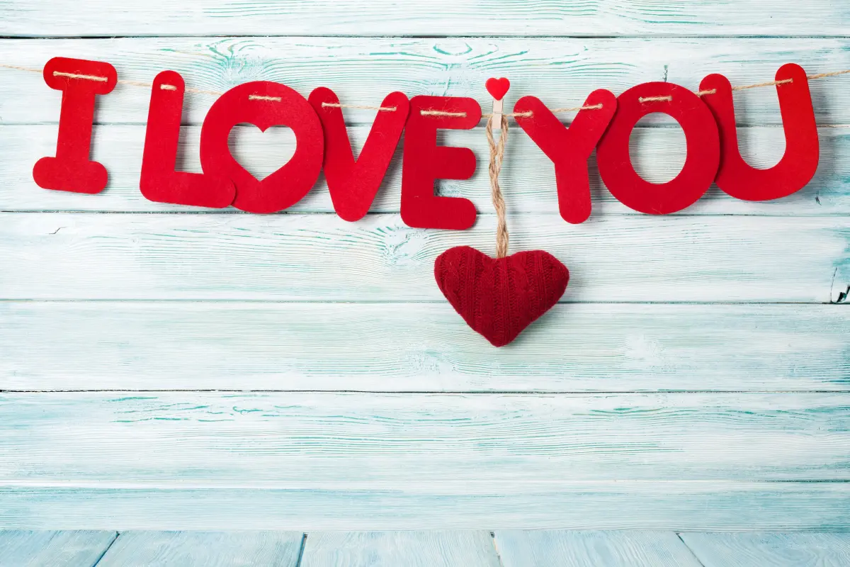 I love you decoration