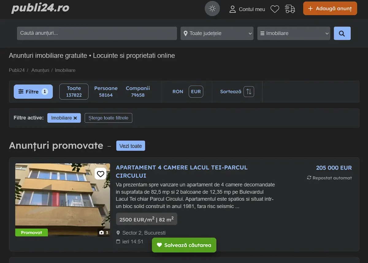 publi24 website screenshot